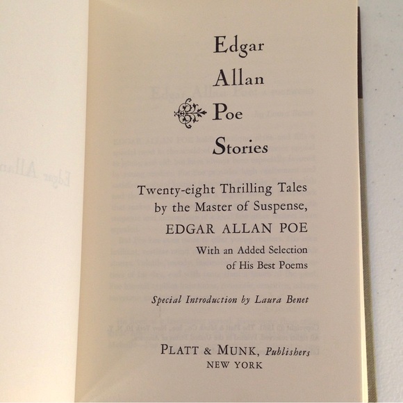 Edgar Allan Poe, Stories: Twenty-Seven Thrilling Tales 1961 hardcover - Picture 4 of 4